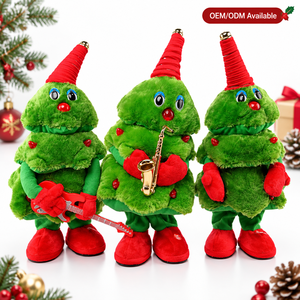 Albero di Natale Danzante Elettrico Personalizzato all'Ingrosso, Giocattolo in Peluche Musicale Oscillante, Decorazione Natalizia, Regalo Promozionale, Fornitura all'Ingrosso - Product Image 3