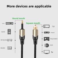 Câble audio optique SPDIF CableCreation 24K plaqué or, faible latence, Toslink Mini Toslink 3 pieds pour iMac, Mac Pro, barre de son