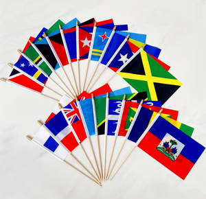 Caribbean 20 quốc gia dính cờ nhỏ cầm tay cờ nhỏ 5x8 inch - Product Image 3