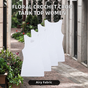 Top corto de verano con bordado floral, transpirable, estilo hip hop, de lana, con tirantes finos, estilo vintage, camisola de punto de ganchillo para mujer - Product Image 2