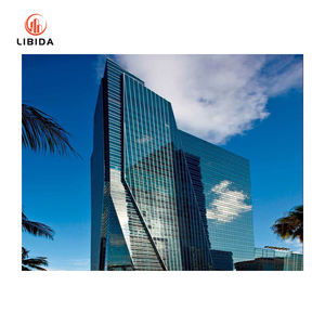 Mur-rideau en bâton unitaire à cadre en aluminium autonettoyant-Façade en verre à faible entretien <span class=keywords><strong>pour</strong></span> bâtiments publics - Product Image 3