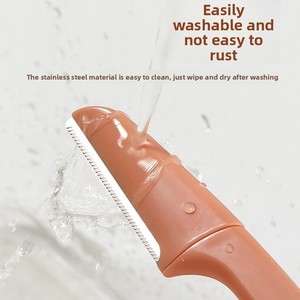 ที่กันคิ้วขนาดเล็กแบบพกพาสำหรับผู้หญิงใบมีดเดี่ยวพร้อมปลายแหลมสำหรับการดูแลความงามสำหรับนักเรียนมือใหม่ - Product Image 2