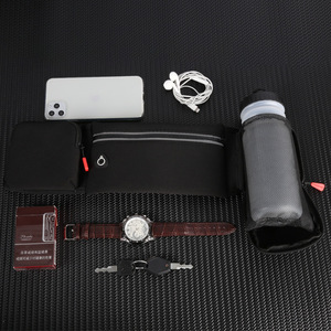 Riñonera Deportiva de Gran Capacidad para Exteriores, con Porta Botella de Agua, Bolsillo para Teléfono, Impermeable, de Tela de Buceo, Unisex, para Correr y Hacer Ejercicio - Product Image 4