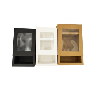 Tùy Chỉnh Vuông Quần Áo Thủ Công Bao Bì Carton Các Tông Giấy Ngăn Kéo Hộp Quà Tặng Với Cửa Sổ Rõ Ràng Phía Trước - Product Image 3