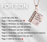Collier personnalisé gravé, pendentif en forme de cœur, lettre, enveloppe, livre, chaîne de clavicule pour couple, famille, ami, cadeau personnalisé