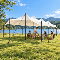 Tente de camping extérieure, auvent bédouin, couverture en PVC monocouche pour pique-niques en famille, rassemblements de groupe, grands événements, salons professionnels
