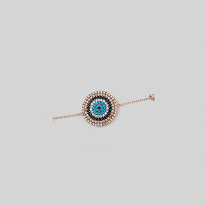 925พันเงินสเตอร์ลิงออกแบบชั่วร้ายตาสร้อยข้อมือ BSUMTB099 - Product Image 2