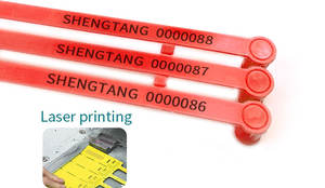 Precinto <span class=keywords><strong>de</strong></span> Seguridad Desechable <span class=keywords><strong>de</strong></span> Plástico con Cierre Ajustable para Contenedores, Camiones y Urnas con Logotipo Personalizado - Product Image 4