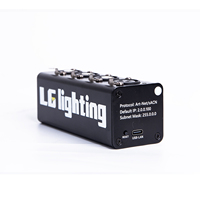 Contrôleur d'éclairage LED Ethernet ArtNet DMX512 RDM 2048 canaux 4 lignes RGB IP33 Haute fidélité des couleurs CRI 90 pour l'éclairage de discothèque
