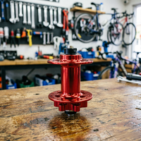 Moyeu de vélo Worldcycle JX-808F à frein à disque avant, à haute bordure, 32H/36H, scellé, en alliage 7075, axe 100mm O.L.D, 12G/13G/14G pour rayons