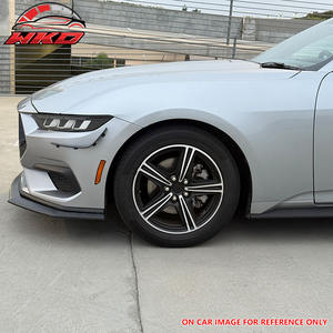 Lèvre de pare-chocs avant pour Ford Mustang 2024-2026 Ecoboost & GT Noir brillant Style Dark Horse Diffuseur ABS Protection de menton - Product Image 2