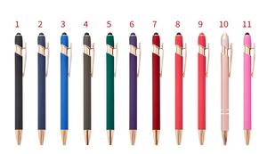 Bolígrafo Promocional de Nuevo Diseño con Logotipo Personalizado, Bolígrafo con Punta Táctil, Bolígrafos Metálicos Color Oro Rosa con Logotipo Personalizado Promocional - Product Image 5
