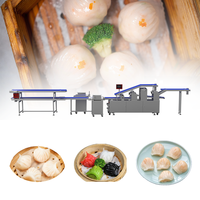 Ligne de production semi-automatique de raviolis aux crevettes avec une capacité de 6000-12000 pièces/heure, certifiée CE/ISO9001 pour les dim sum