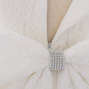 Vestido de Princesa con Encaje para Bebés y Niñas Pequeñas, Diseño de Bloques de Color con Lazo, Traje para Fiesta de Primer Cumpleaños - Product Image 5