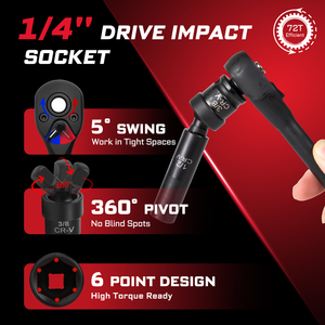 29/50/<span class=keywords><strong>64pcs</strong></span> 1/4 inch ổ đĩa từ xoay bugi ổ cắm với trường hợp bảo vệ bộ công cụ - Product Image 2