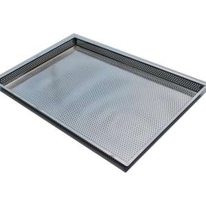 Plateau de cuisson rectangulaire <span class=keywords><strong>professionnel</strong></span> en aluminium et acier inoxydable pour boulangerie, plaque de four de qualité commerciale - Product Image 2