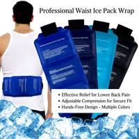 Sac de glace réutilisable écologique chaud/froid avec sangle pour genoux, taille et épaules – Thérapie de refroidissement doux pour blessures sportives