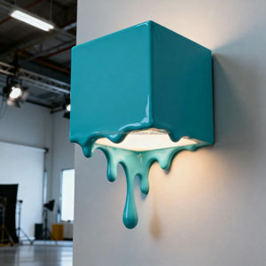 Sculptural Iron 3D Printed Hanging Pendant <b>Light</b> Modern Artistic Lighting for Bedroom and Creative <b>Spaces</b> - Product Image 6