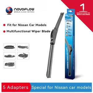 NOVOFLOW Spazzola Tergicristallo Piatta Multifunzionale per Modelli <span class=keywords><strong>Nissan</strong></span>, Compatibile con <span class=keywords><strong>Nissan</strong></span> <span class=keywords><strong>Juke</strong></span> 2010-2026 e <span class=keywords><strong>Nissan</strong></span> Qashqai 2006-2026 - Product Image 2