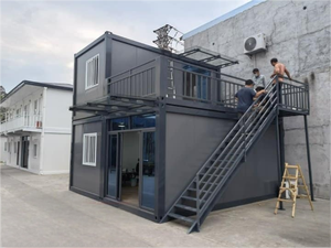2 Story Small Structure Steel Movable Customizable 3 Bedroom Detachable Prefabricated Container <b>House</b> Security Pavilion - Product Image 6