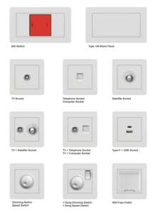 <span class=keywords><strong>Prise</strong></span> Murale 86 Pour Salon <span class=keywords><strong>Chambre</strong></span>, Récepteur Satellite Unique, Boîtier Décodeur <span class=keywords><strong>TV</strong></span> Câble, <span class=keywords><strong>Prise</strong></span> PC Industriel Blanche - Product Image 5