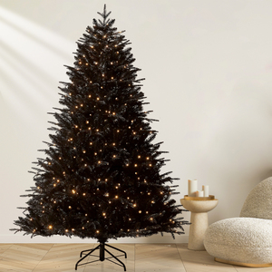 Árbol de Navidad Silhouette Spruce 2100 de Alta Calidad, Sostenible y Libre de COV, Fácil Montaje en 3 Pasos, Grado Profesional, Preiluminado con PE y PVC - Product Image 1