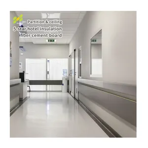 Wholesale Priced Hospital Clean Fiber Cement Board Thermal And Sound Insulation Shopping Mall Traffic Station Wall Board Sample