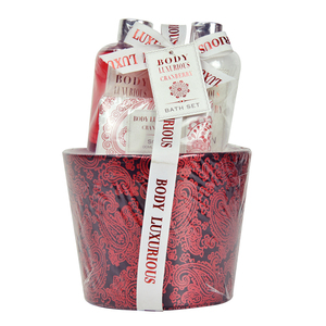 Vente en gros de produits de soins personnels très vendus 6 pièces, panier-cadeau de beauté pour la Saint-Valentin, kit de coffrets cadeaux de la collection douche de spa pour femmes - Product Image 6