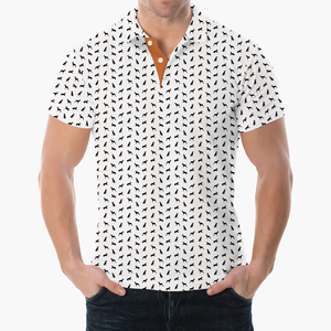 Proveedor de Camisetas Polo Deportivas a Rayas con Logotipo Personalizado Bordado e Impresión Completa, 90% Poliéster, 10% Elastano, Colores Deportivos para Golf - Product Image 3