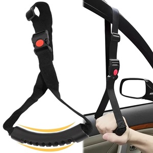 Poignée d'assistance pour porte de voiture Qinda, en plastique noir, barre de sécurité pour personnes handicapées, aide à la mobilité - Product Image 1