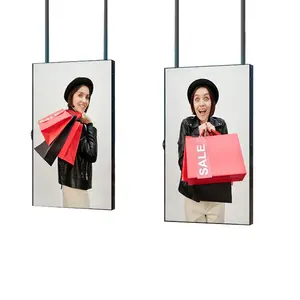 In-store 2500nit Highlight Lcd Screen Estate Agent Window Display In-store Shop Hanging Face Window Facing Display Screen