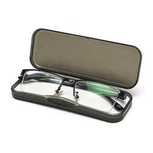 Semi Transparent Glasses Cases Plastic Portable PP Hard Customized Logo Easy To Carry Optical Glass Packaging Case