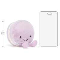 Peluche Jelly Cat Mignonne Violette, Jouets en Peluche Amuseables May Macaron, Série Amuseables, Jouets Doux, Poupées Alimentaires, Cadeau Parfait pour Anniversaire