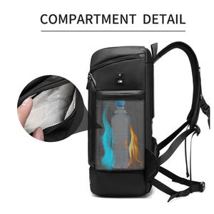 Custom Large Capacity <b>17</b> Inch Business <b>Laptop</b> <b>Backpack</b> Waterproof Travel <b>Backpack</b> Outdoors Trekking Pu Material Anti-theft - Product Image 6