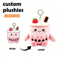 Porte-clés en peluche robot anime personnalisé, mini peluche de dessin animé, porte-clés en peluche douce, mascotte en peluche, jouet en peluche pour sac à dos, cadeau