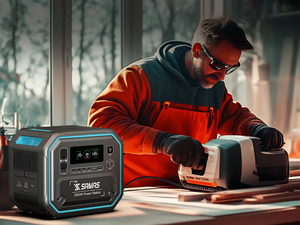 Портативная электростанция SAMAS 2400W 2048 Вт·ч, ИБП, портативный генератор, солнечный аккумулятор - Product Image 5