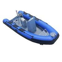Haute qualité 15.4ft Orca PVC/Hypalon/Orca RIB en aluminium rigide 470 bateaux à rames gonflables à vendre