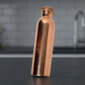 Plain Pure Copper Classic <b>Large</b> Capacity Reusable Portable Metal Drinkware Customized Travel Outdoor <b>Water</b> <b>Bottle</b> - Product Image 1