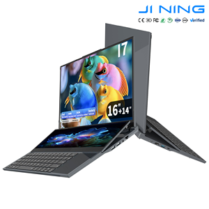Portátil Multitarea Nuevo para Creadores, Pantalla Dual de 16+14 Pulgadas, 32 GB de RAM, Core I7 9850h, 1 TB SSD, Táctil, Retroiluminado, Metálico, Windows 11, Hfbook28 - Product Image 1