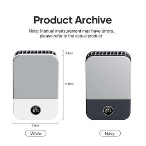 <span class=keywords><strong>Cou</strong></span> Ventilateur Suspendu Mains Libres Portable Ventilateur De <span class=keywords><strong>Cou</strong></span> Rechargeable Mini USB Ventilateur Personnel pour Bureau <span class=keywords><strong>Voyage</strong></span> En Plein Air - Product Image 6