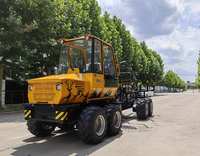 Chargeur de grumes avec grue et remorque à grappin forestier, certifié CE, capacité 4-5 tonnes, forte capacité de charge et force de préhension puissante pour la forêt