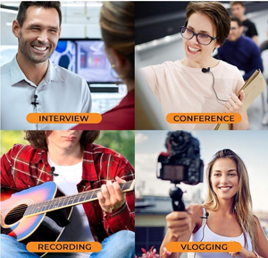 Micrófono de Solapa con Clip, Mini Conector XLR, Micrófono de Solapa Lavalier para Transmisores de Bolsillo <span class=keywords><strong>UHF</strong></span>, Amplificador de Voz - Product Image 6