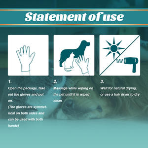 Disposable Dry Cleaning Gloves for Dog & Cat Spa Bath Care Bathroom Use Stocked & Eco-Friendly - Product Image 4