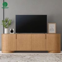 Moontree Nouveau meuble d'intérieur de style américain moderne Meuble console en bois massif Meuble TV moderne