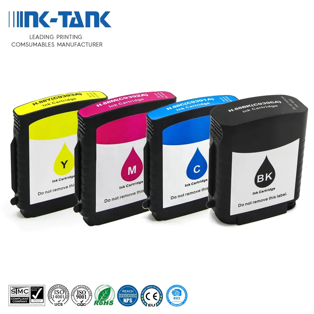 HP Officejet Pro K550 K8600 L7480 L7580L7590プリンター用INK-TANK88プレミアムカラー互換インクカートリッジ