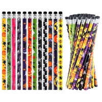 Produits phares : Crayons d'Halloween avec gomme en forme de dessin animé – Crayons cadeaux pour enfants, papeterie scolaire pour l'écriture, le dessin et le croquis