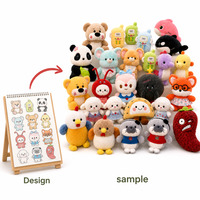 Vente en gros usine personnalisée : Peluche ours mignonne de 8 pouces, jouet doux, cadeau d'anniversaire, jouet à lancer pour machine à griffes, jouet pour enfants