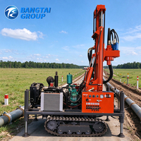 Petite foreuse hydraulique portable pour puits, équipement diesel pour le développement des eaux souterraines en profondeur