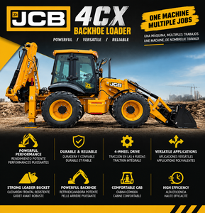 รถแบคโฮ JCB 4CX 4DX สำหรับขาย |   อุปกรณ์ก่อสร้างใหม่ - Product Image 1