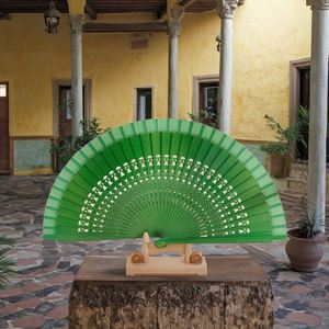 Éventail pliant en bois noir peint sur mesure, motif ange d'art populaire, artisanat en bambou de qualité supérieure, souvenirs d'entreprise, fête de Noël - Product Image 6